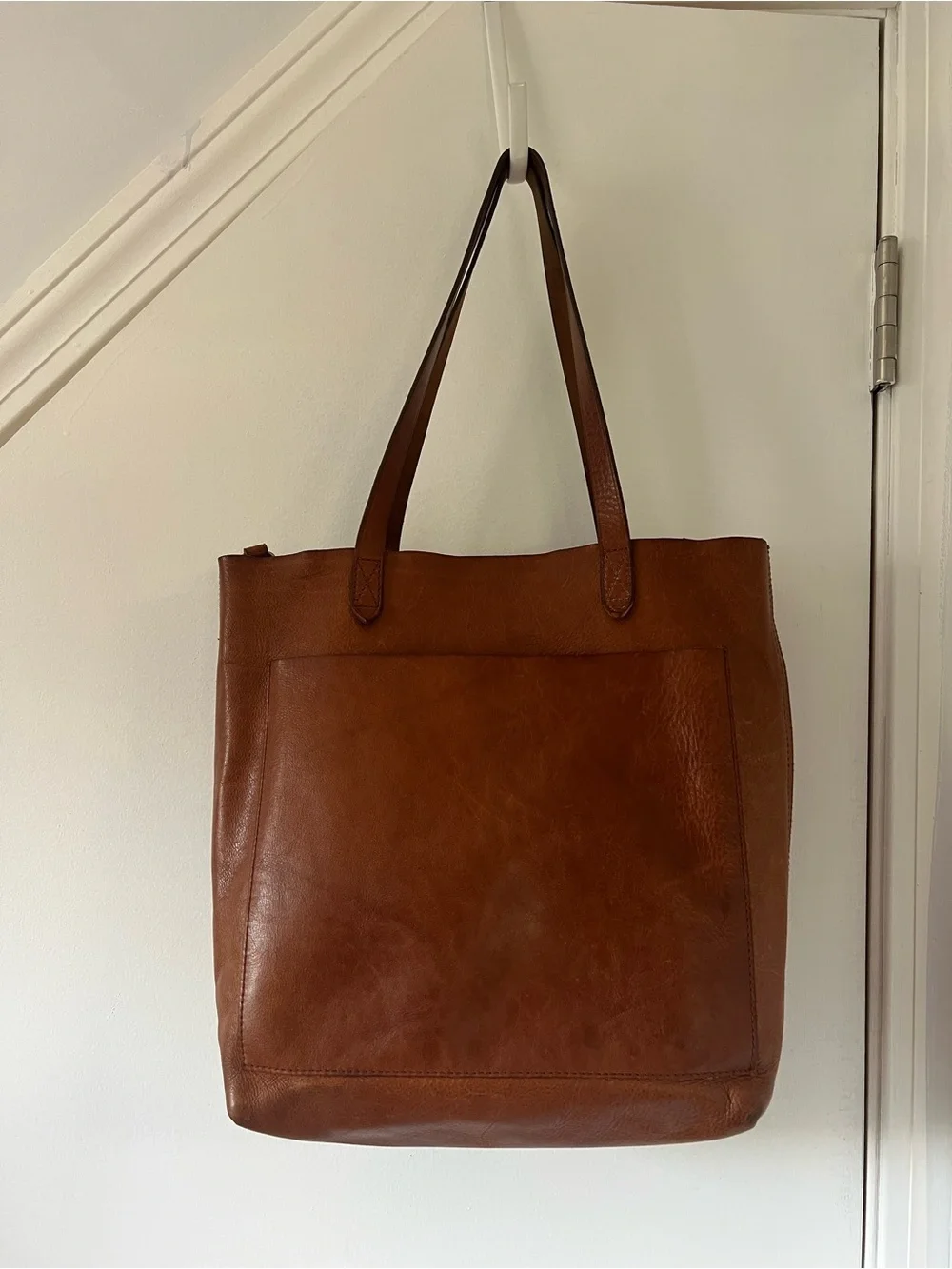Madewell Medium Transport Tote, English Saddle leather